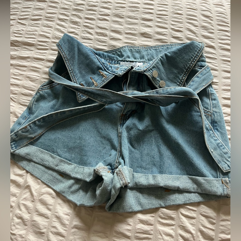 Blue Jean Shorts with Classic Denim Look